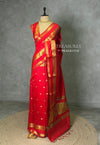 Orange banarasi silk saree -PIH99