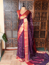 Maroon Semi banarasi silksaree -PFAZ13