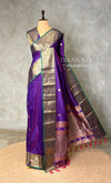 Violet and Green green silk saree -BSP30E