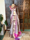Nude Shade Semi banarasi silksaree -PFAZ4