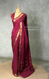 Deep Wine Semi mysore crepe Silk Saree - PBRMJ2H