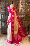 Chicku and Rani pink pure soft silk saree - PSOFTD6F