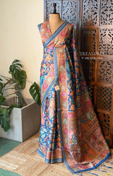 Blue Soft silk saree- PBR30A