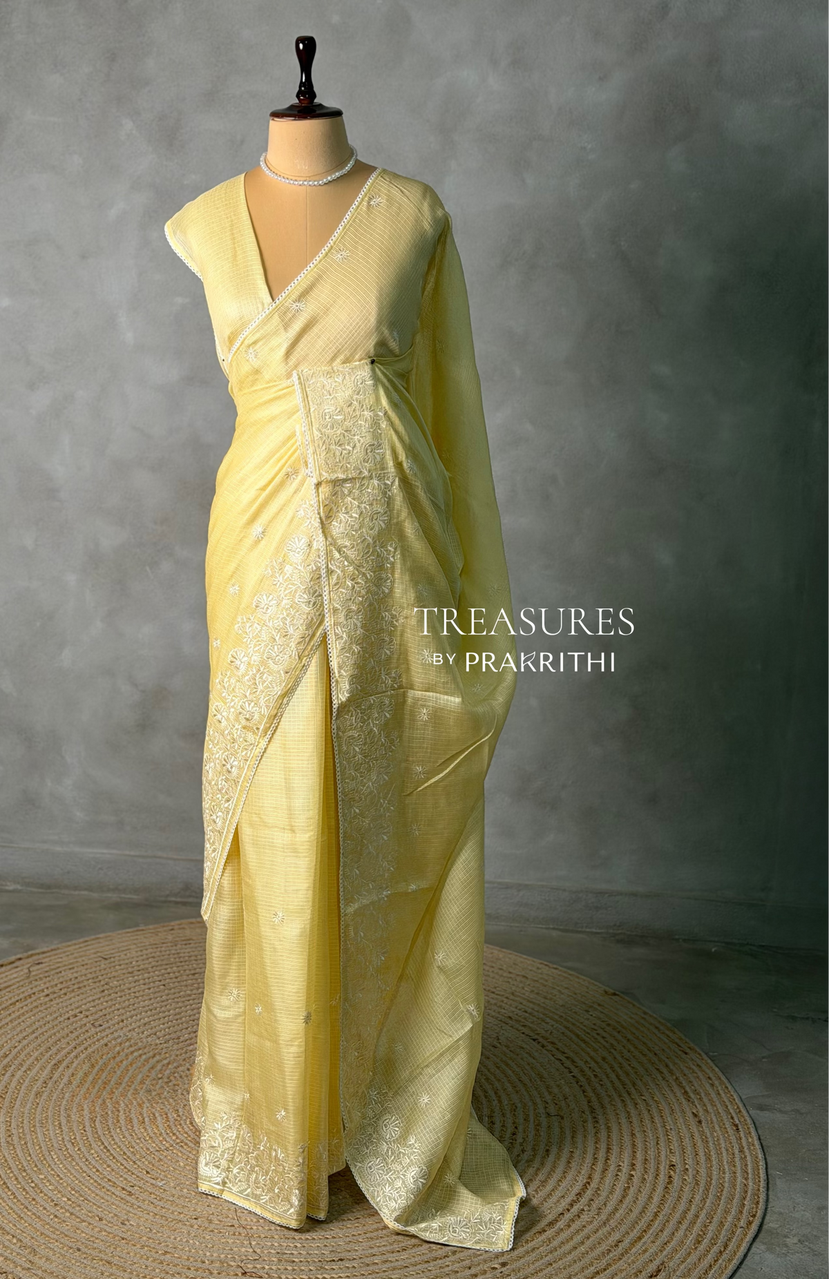 Pastal Yellow soft Kotta saree- PBR33A