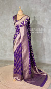 Violet Georgette fabric saree- PBRVAR1M
