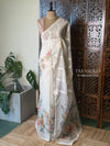 White Net kotta saree - PBR34E