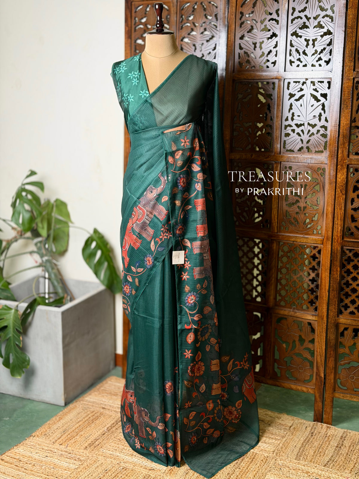 Green Soft kotta saree - PBR35