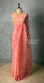 Peach net Kotta saree- PBR33S4