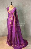 Purple Banarasi silk saree -PIH60B