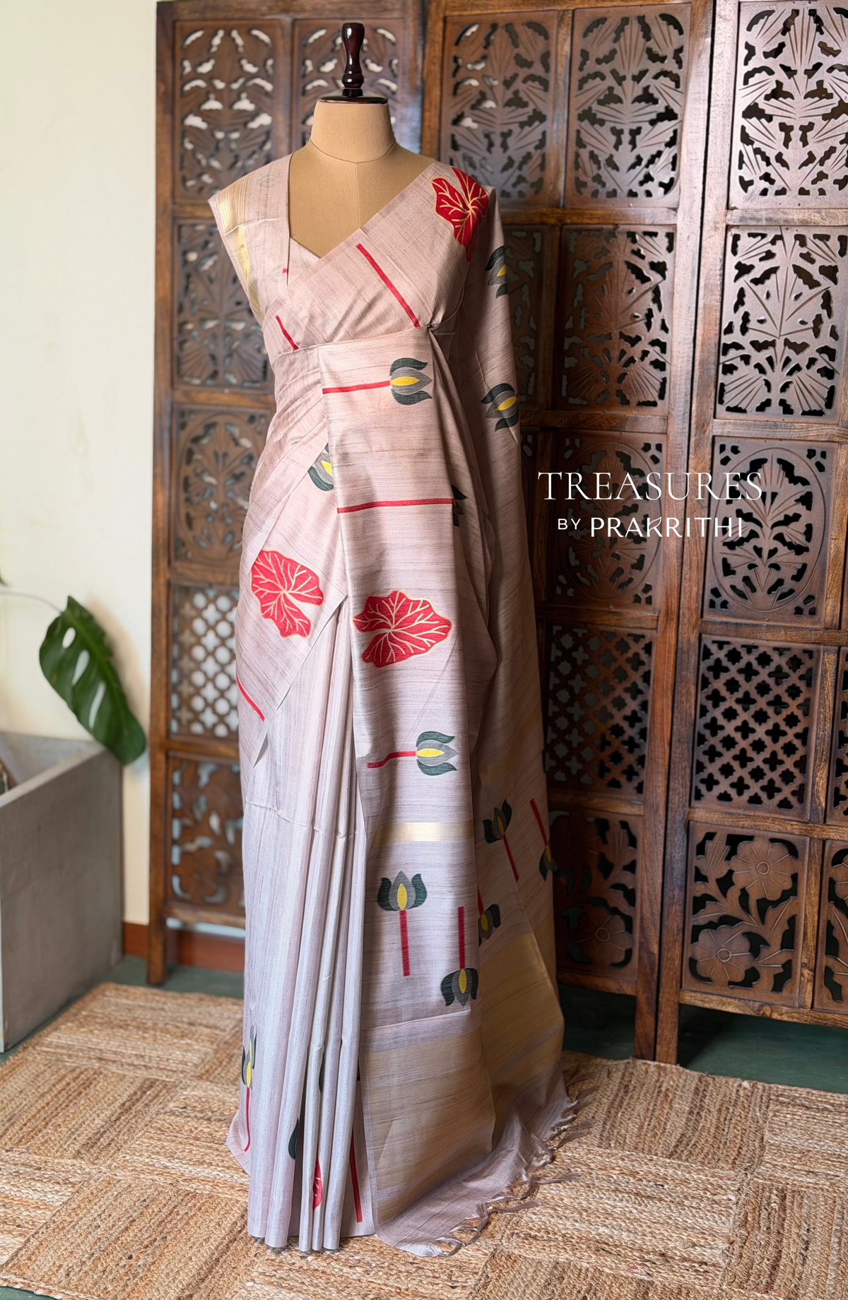 Soft Tusser Silk saree- PBR33T18