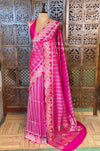 Rani pink pure katan Banarasi silk saree - PBRKATAN8