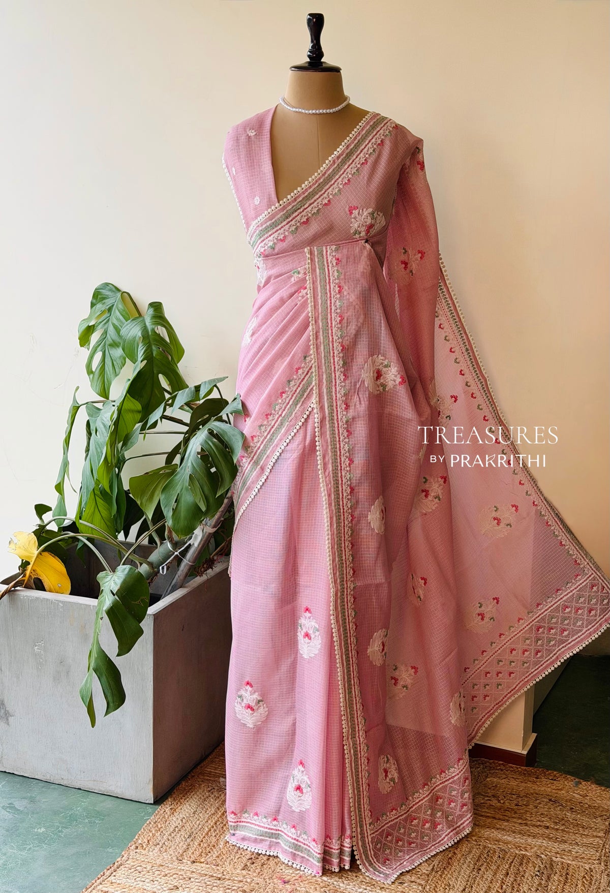 Pastal pink silk Kotta sareesaree -PBR10J