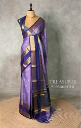 Lavender Banarasi silk saree -LZ10B