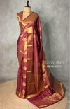 Maroon Banarasi silk saree -PIH71