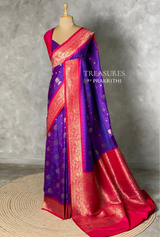 Violet silk Saree - PBRKIV5D