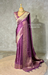 Onion Pink Viscose Silk Saree - PBRATH8B