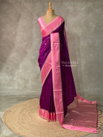 Wine and Pink Banarasi saree -BSP20