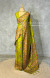 Olive Green Pashmina silk Saree - PBRMM7E