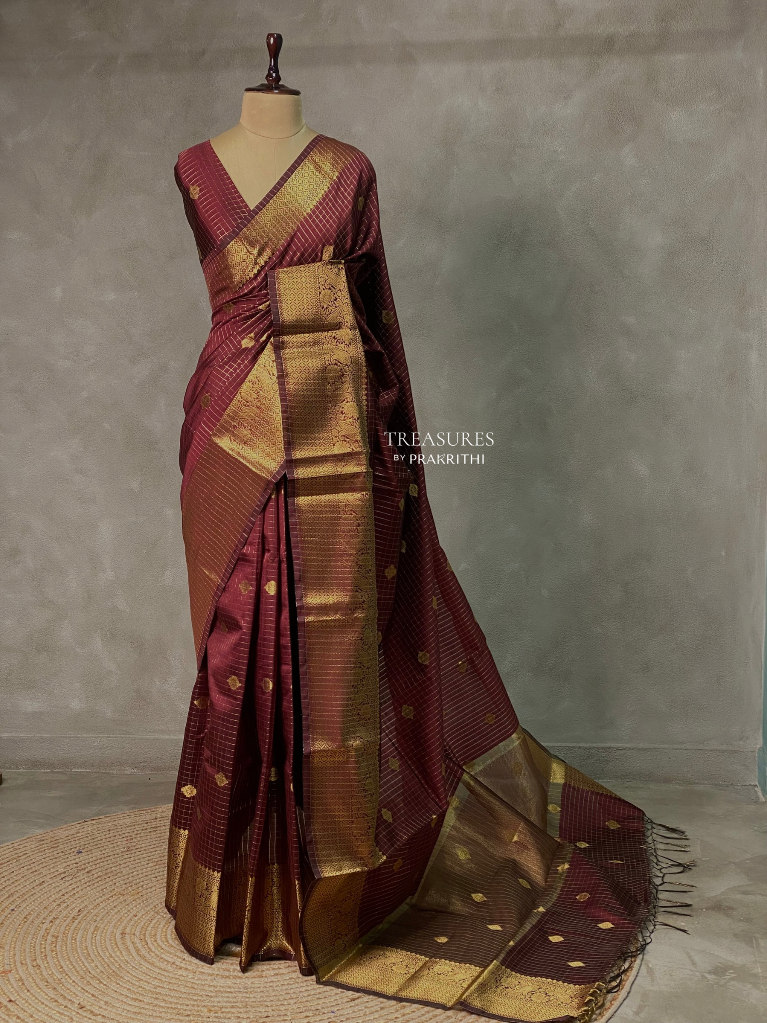 Light Brown banarasi silksaree - AISHCK9E