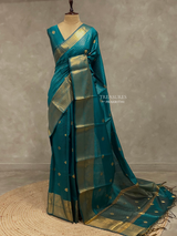 Peacock Blue banarasi silksaree - AISHCK9F