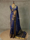 Navy Blue banarasi silksaree - AISHCK9A