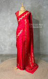Red Pure mashru Satin Banarasi silk saree - PRAZ13D