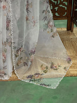 White organza Designer saree- PBRCK2