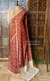 Maroon chanderi saree: PBR54AB