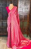 Rani pink Katan Banarasi silk saree - RAZ3G