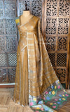 Gold Jute Tissue saree- PBR61B