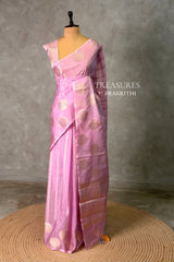 Lotus Pink banarasi silk saree: PBR54ADD