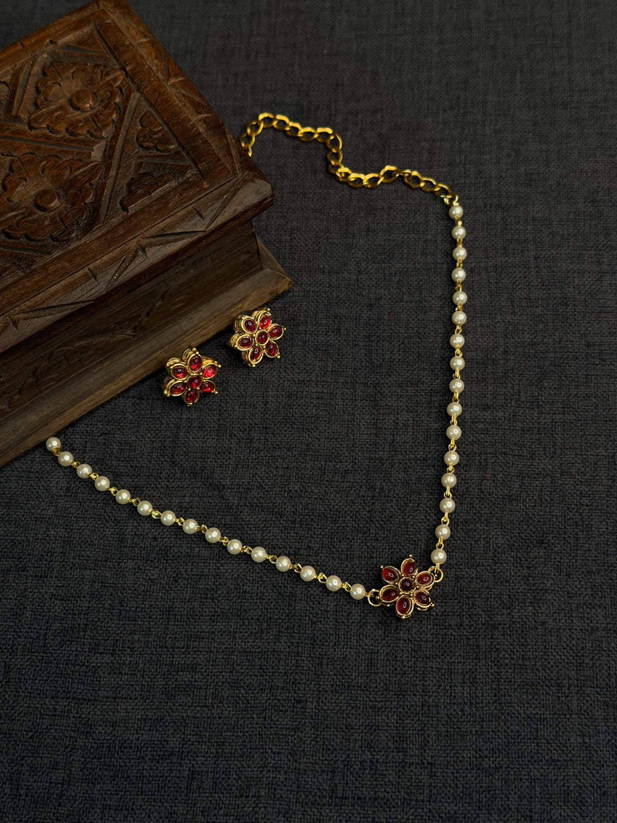 pearl 3 layer necklace - JW156B