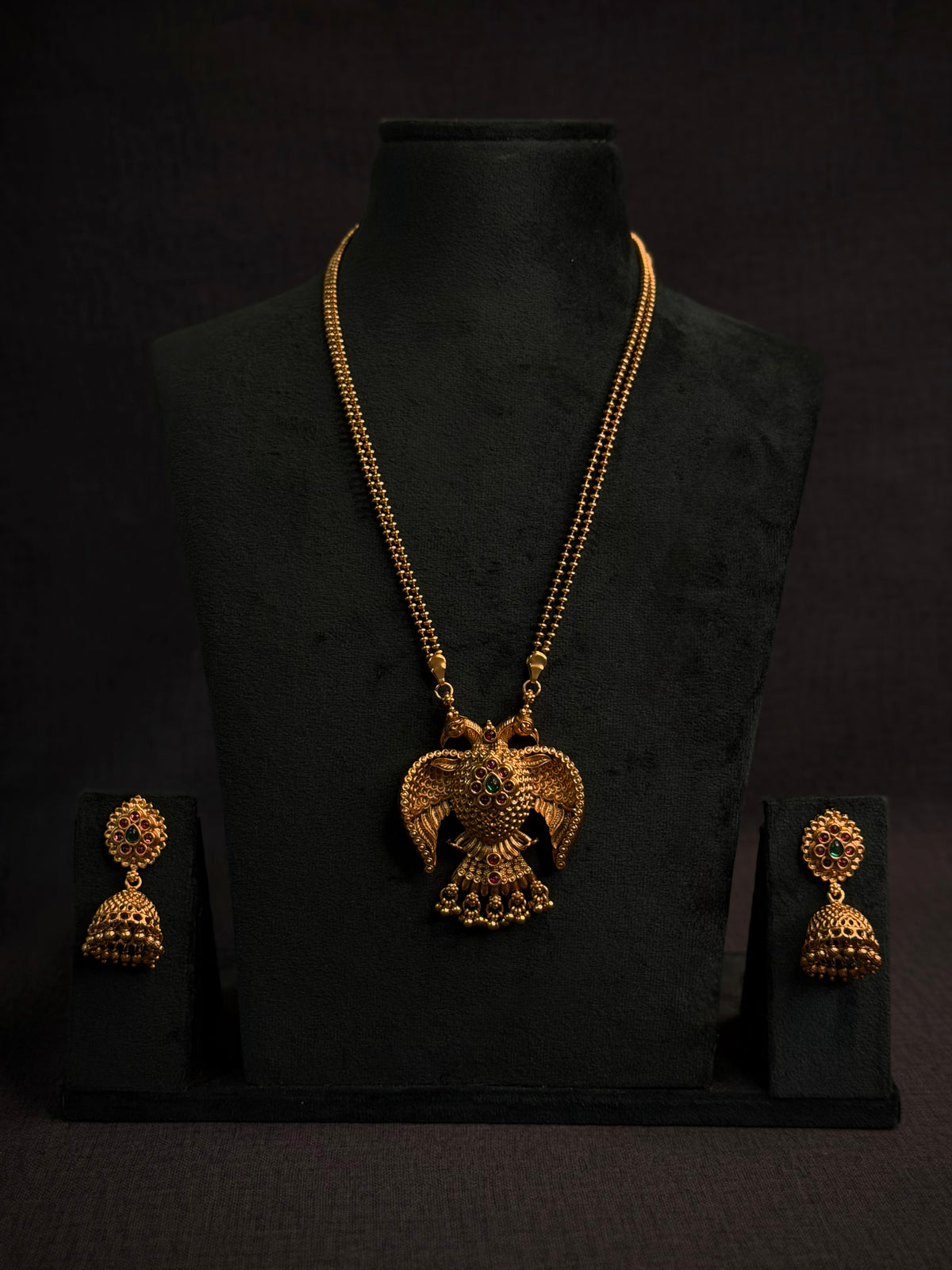 Antique long garuda haram - JW164A