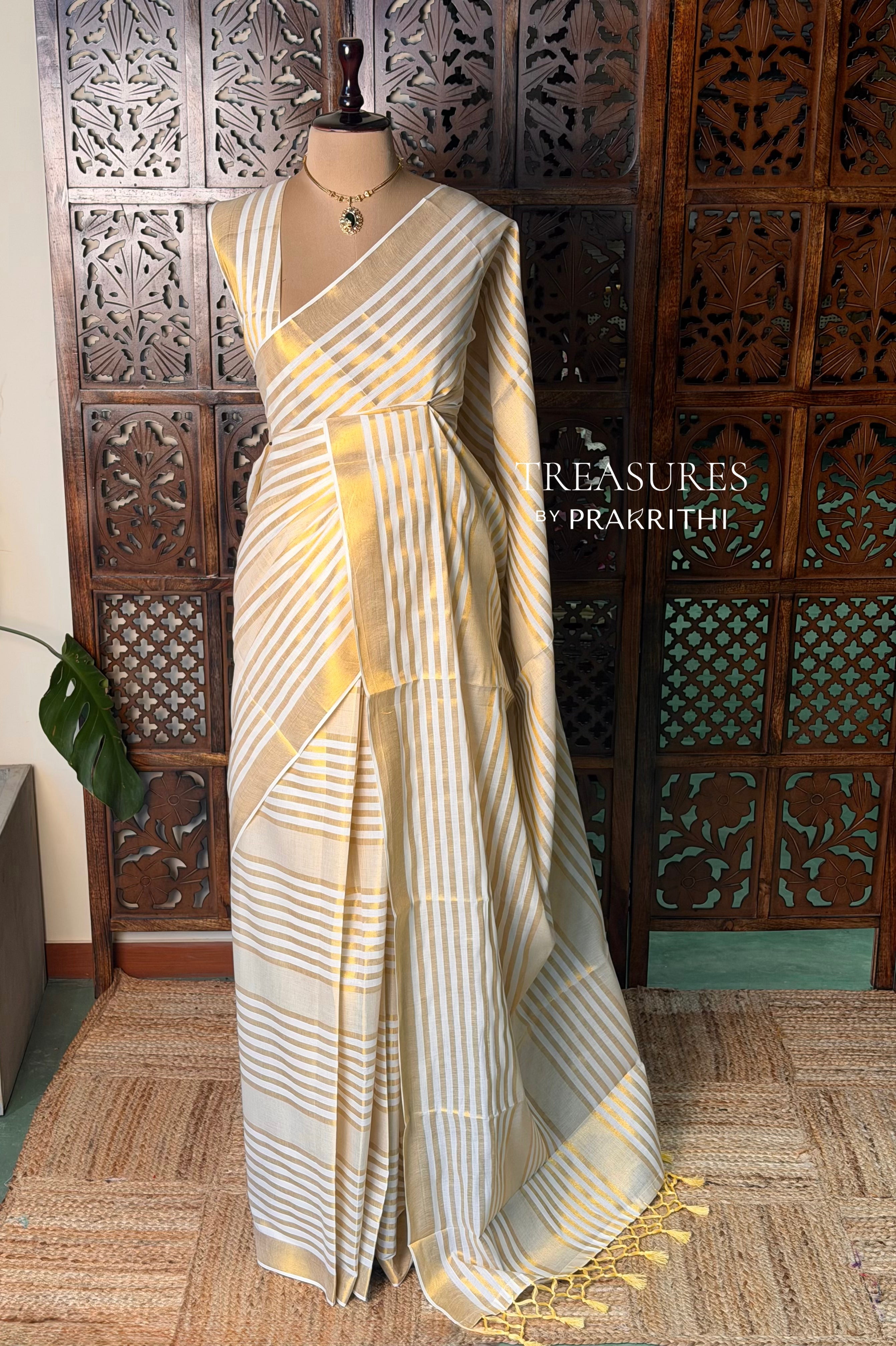 Kerala Cotton saree - ONAM26k3