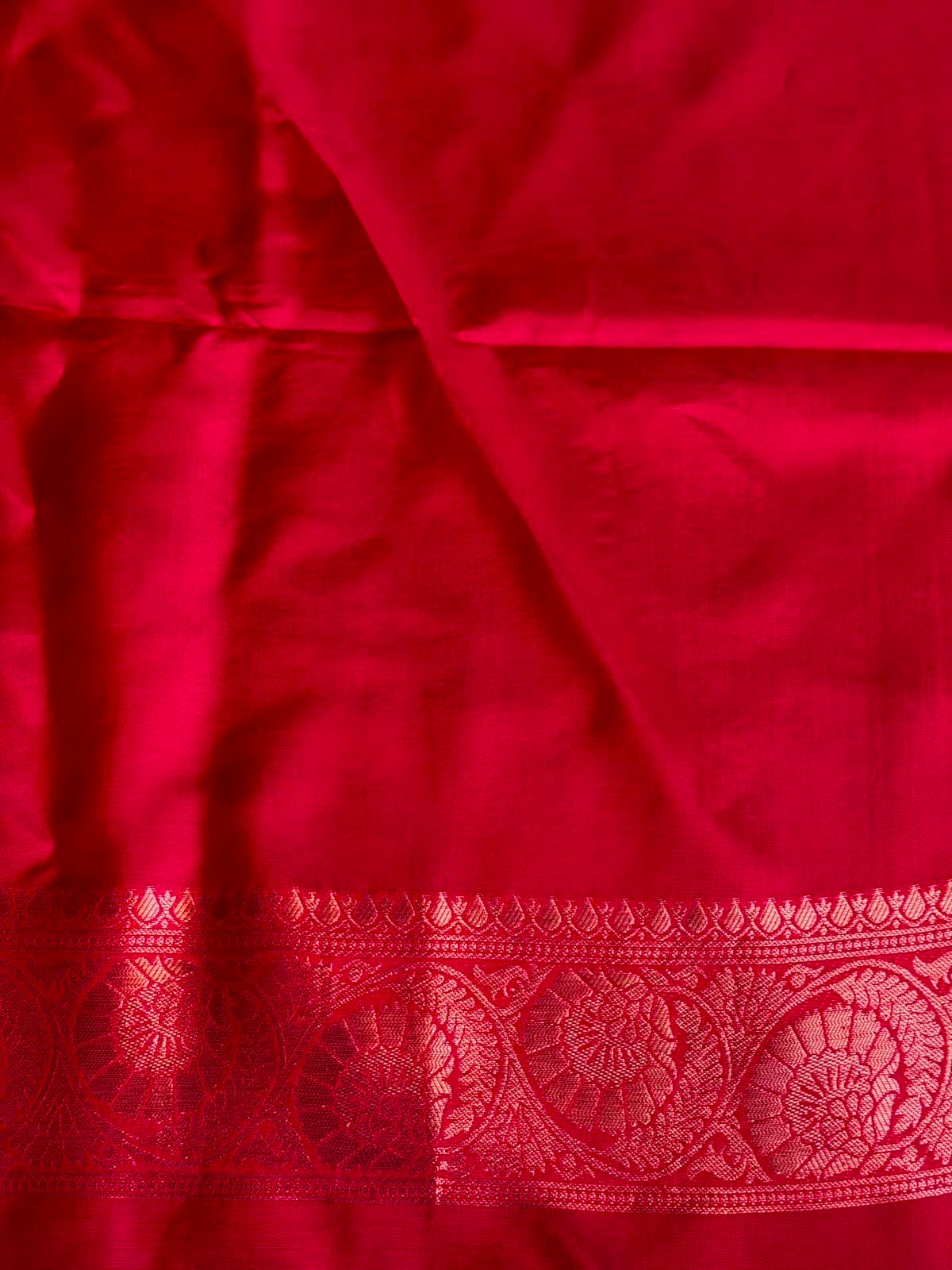 Green and magenta Banarasi Crape silk saree - PBRHD1