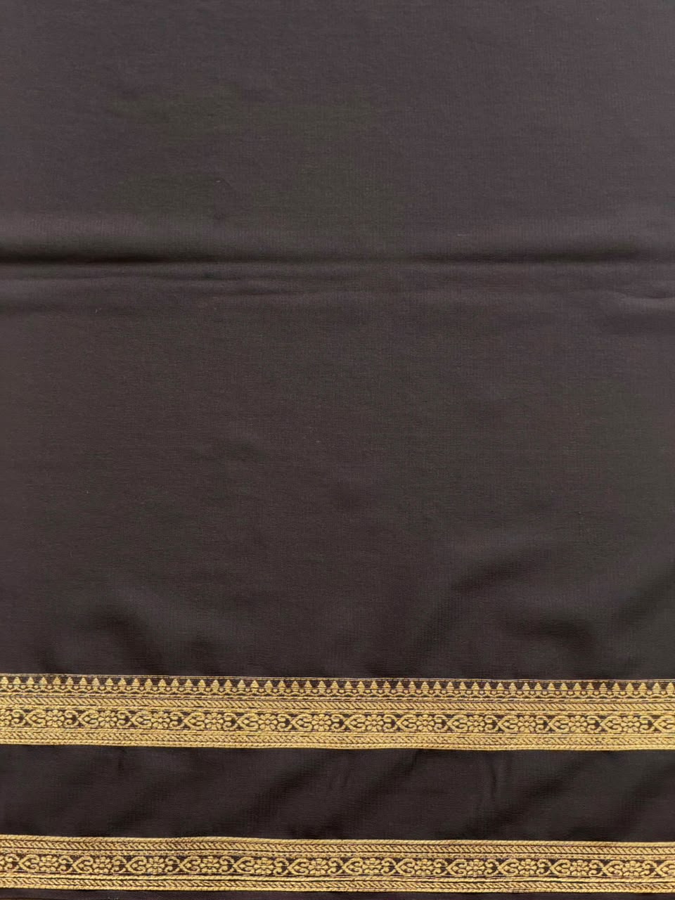 Deep Violet Banarasi Crape silk saree - PBRHE2