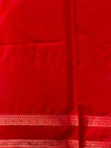 Redt Banarasi Crape silk saree - PBRHE3