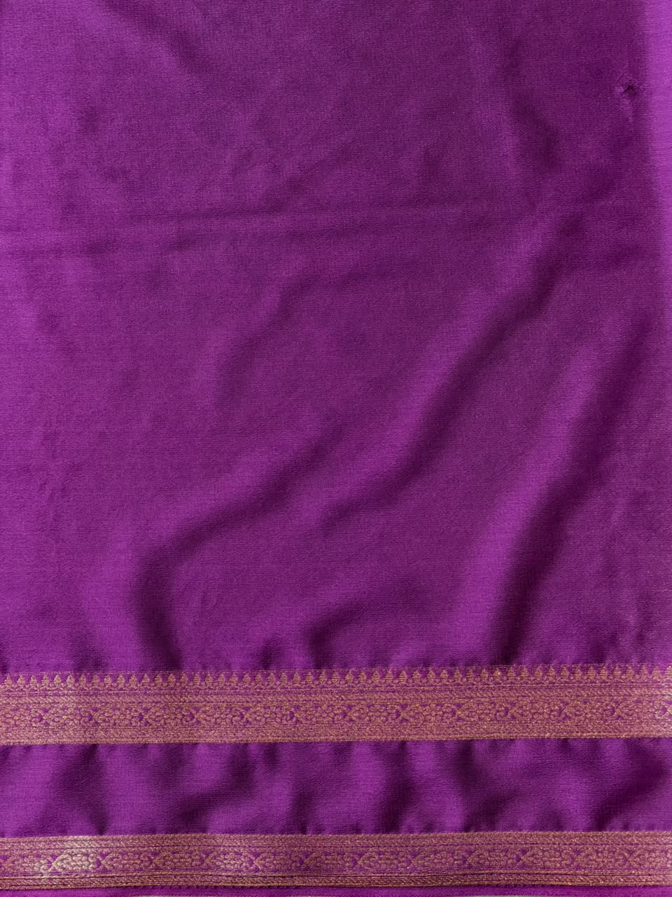Violet Banarasi Crape silk saree - PBRHE5