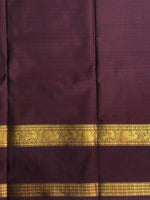 Vadamalli and brown kanchipuram silk saree- PSSR268