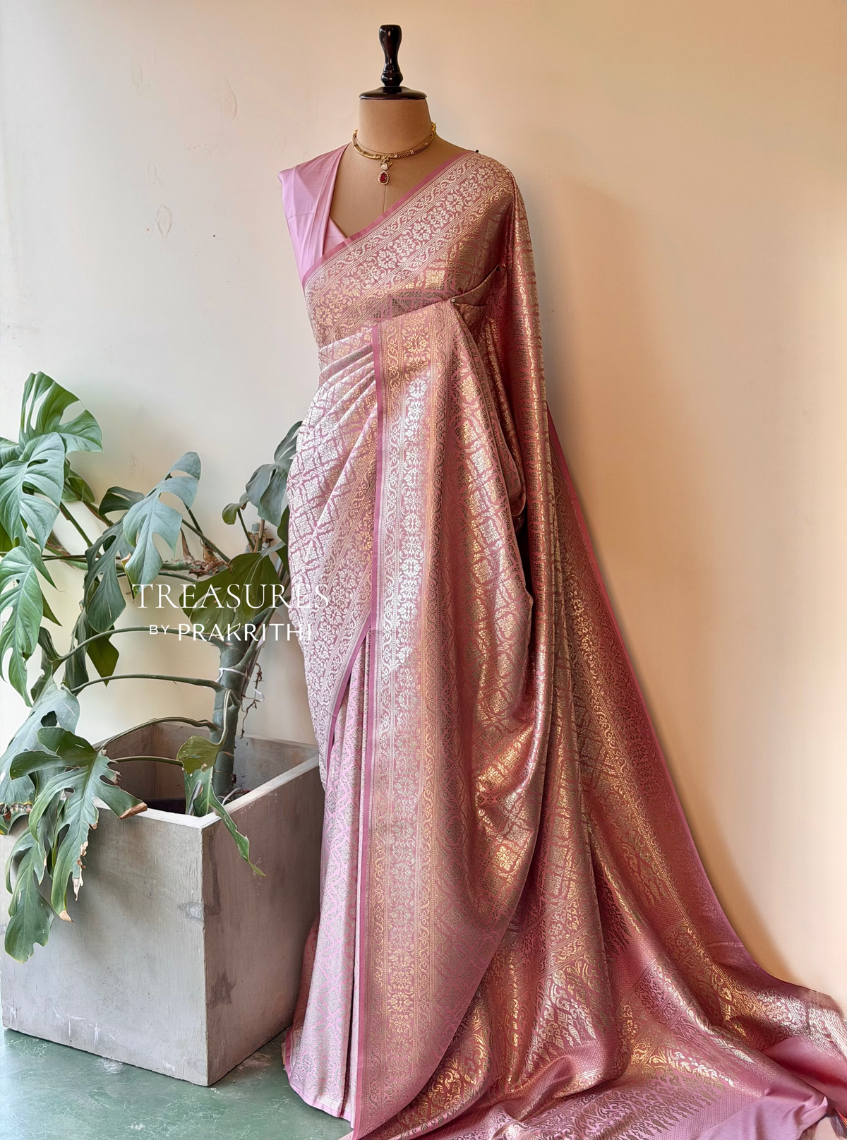 Pink Bridal banarasi silksaree -PBR9