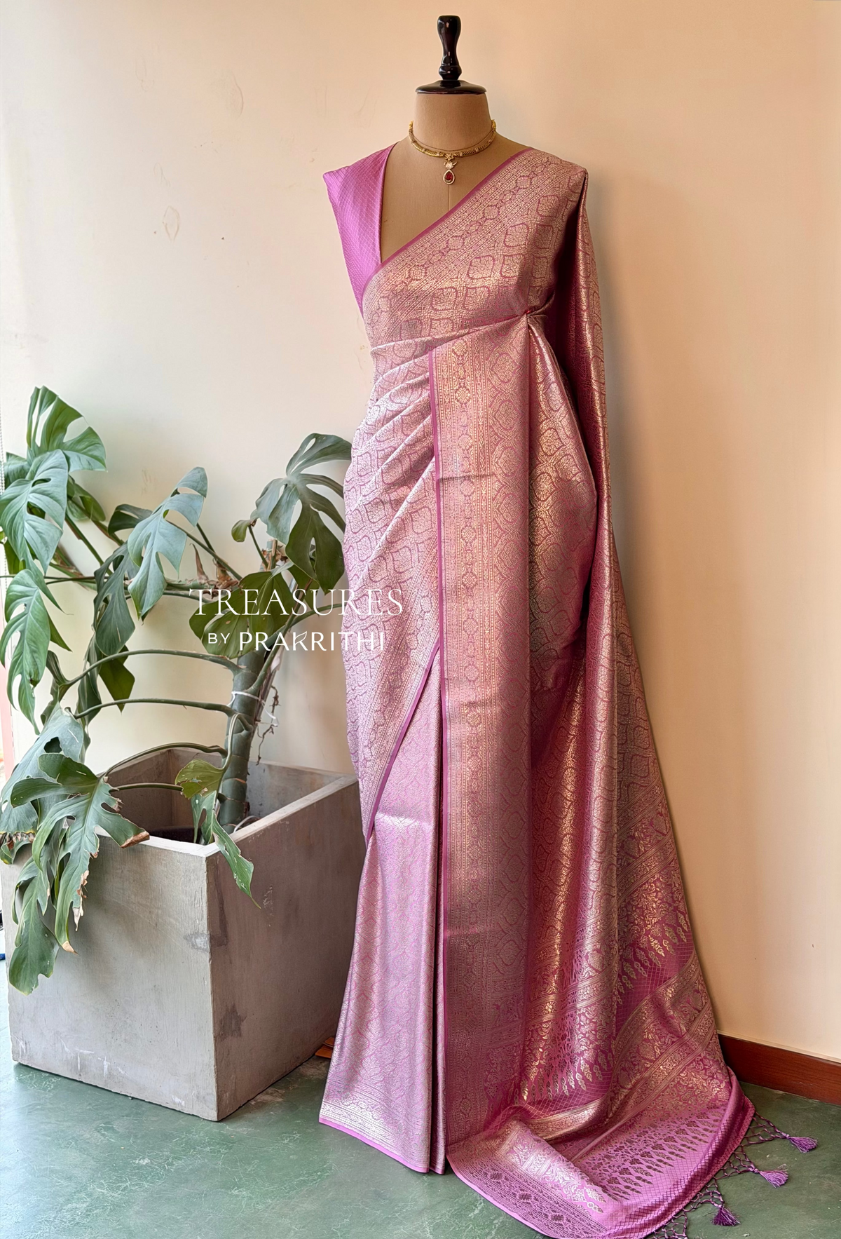 Pink Bridal banarasi silksaree -PBR9A