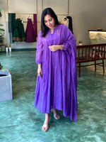 Purple chanderi set - SLN09
