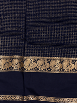 Navy Blue Soft silk Saree - PBRFA4D