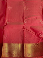 Purple and peach silk saree- PSSC7D