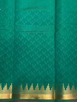 Red and Green Silk saree - PTEMP1