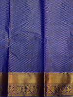 Violetand Blue silk saree- PSP9