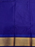 Maroon and navy blue Kanchipuram Silk saree - PSN