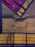 Purple and Dark blue kanchi silk saree - PSSPP