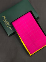 Magenta and yellow Pure Kanchipuram Silk saree - PPSILK15
