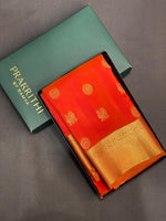 Red and Orange Pure Kanchipuram Silk saree - PPSILK17